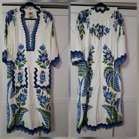 Farm Rio Tropicance Linen Mididress - Picture 4 of 6